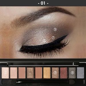 Focallure - Eyeshadow Palette - FA-08 #01 Shadow Full Size 10 Color Palette NEW